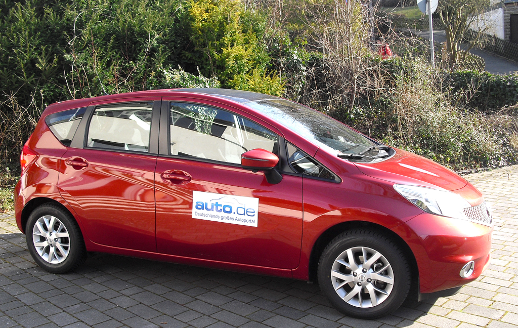 Nissan Note: So sieht das Kompaktmodell von der Seite aus. 