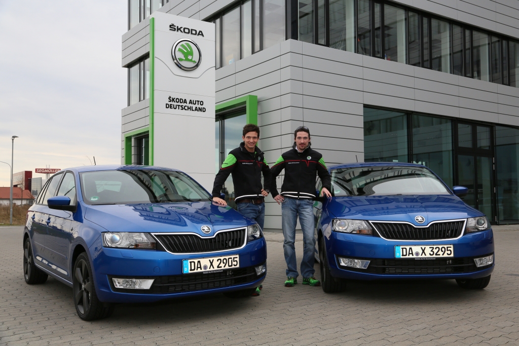 Skoda-Werksfahrer fahren privat Rapid Spaceback