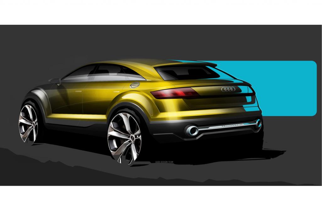  Von der Länge her entspricht der Crossover in etwa einem Q3 (4,40 Meter), hat aber mit dem Kompakt-SUV auf A3-Basis sonst nichts zu tun