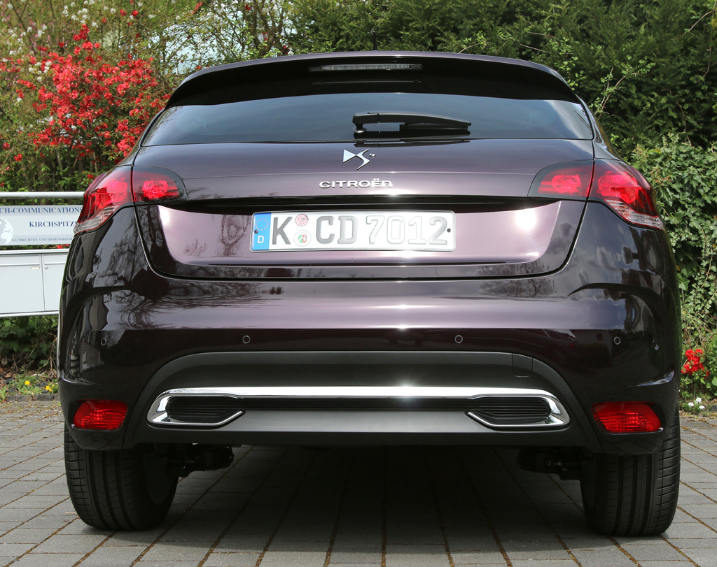 Citroën DS4: Blick auf die Heckpartie. 