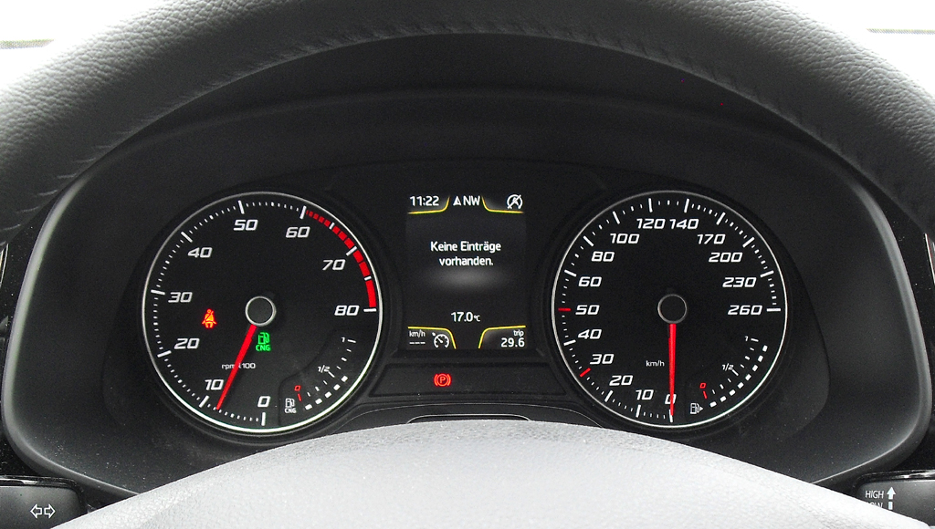 Die Instrumentierung in allen Seat ist inzwischen klar ablesbar. 
