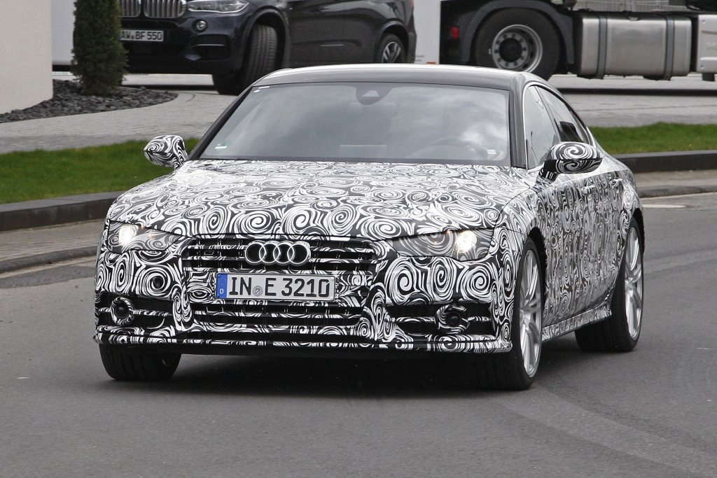 Erwischt: Erlkönig Audi S7 Facelift (2015)