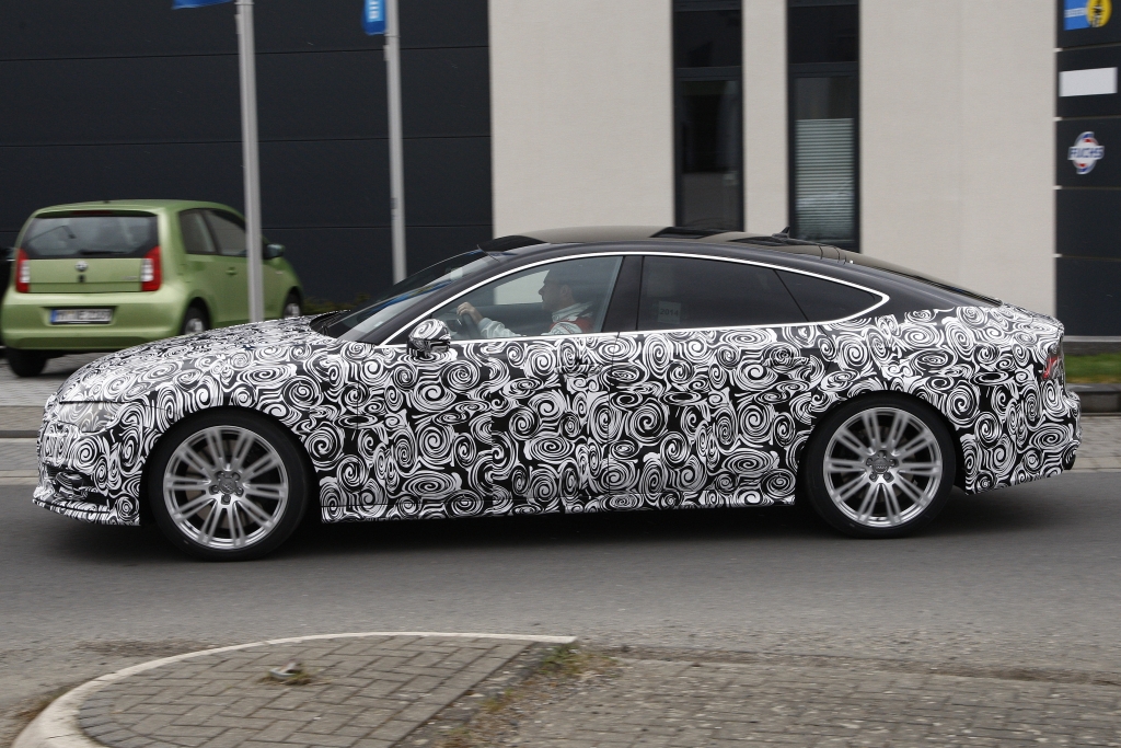 Erwischt: Erlkönig Audi S7 Facelift (2015)