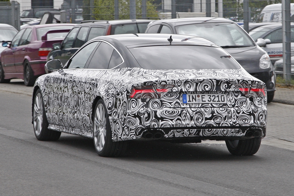Erwischt: Erlkönig Audi S7 Facelift (2015)