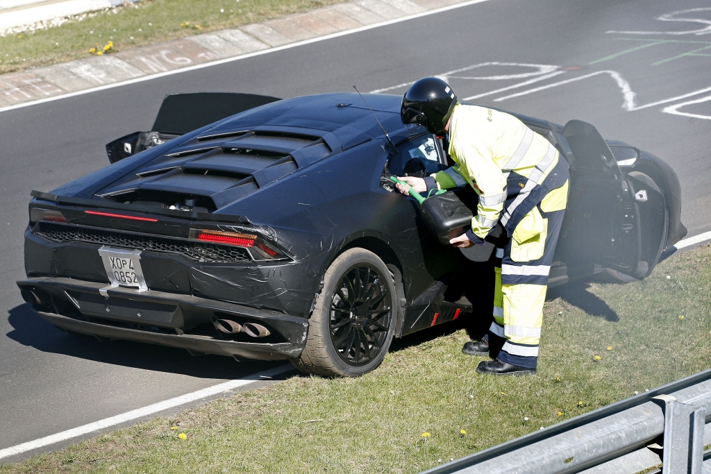 Erwischt: Erlkönig Lamborghini Huracan - Gestrandet auf dem Nürburgring