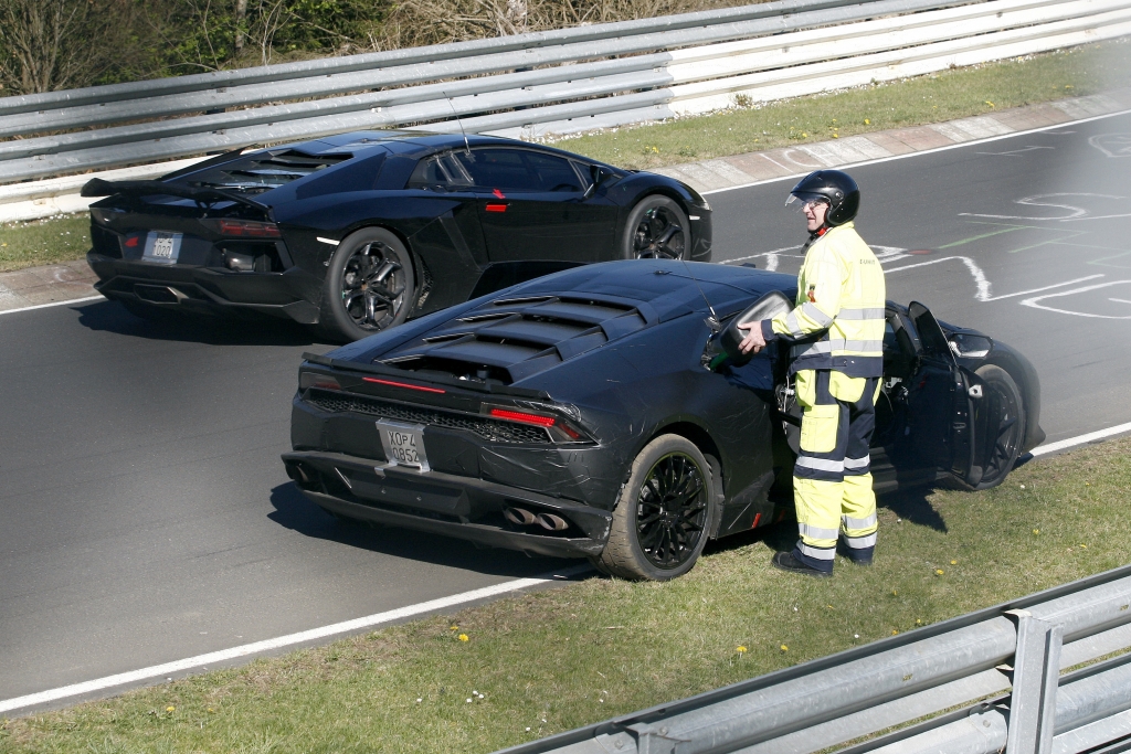 Erwischt: Erlkönig Lamborghini Huracan - Gestrandet auf dem Nürburgring