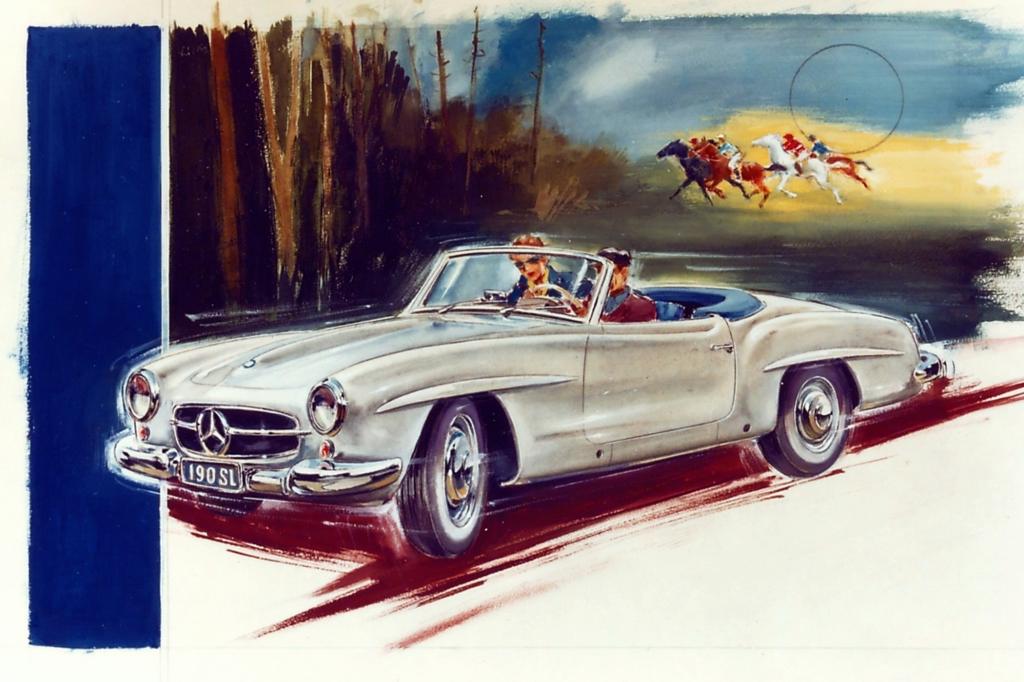 Mercedes Benz 190 SL Werbung 1957