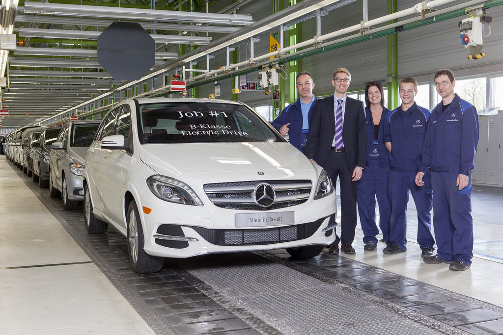 Produktionsstart für Mercedes-Benz B-Klasse Electric Drive in Rastatt