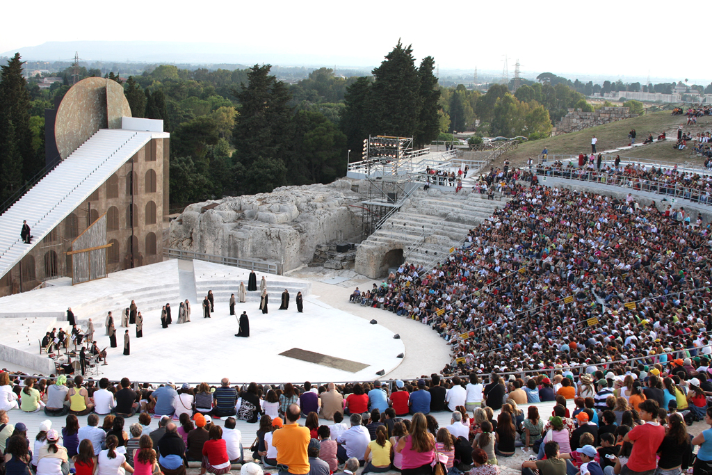 Teatro Greco in Siracusa. 