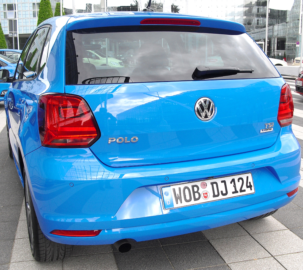 VW Polo: Blick auf die Heckpartie. 