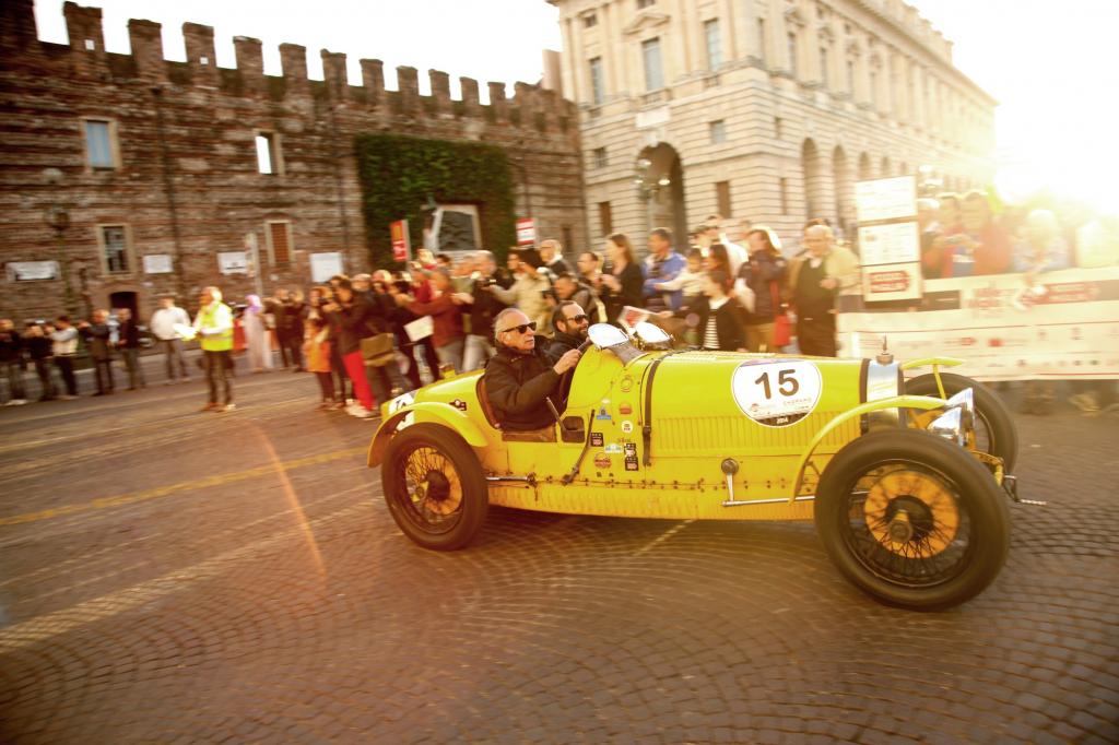 22 Bugattis waren auf der Mille unterwegs, hier ein Typ 35A von 1925