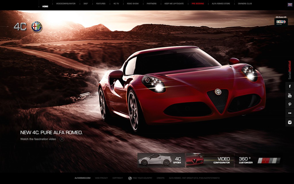 Alfa Romeo bietet ausgezeichneten Konfigurator