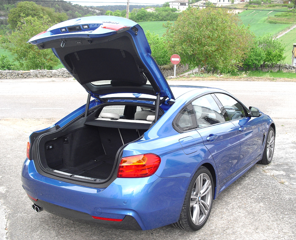 BMW 4er Gran Coupé: Das Gepäckabteil fasst 480 bis 1300 Liter. 