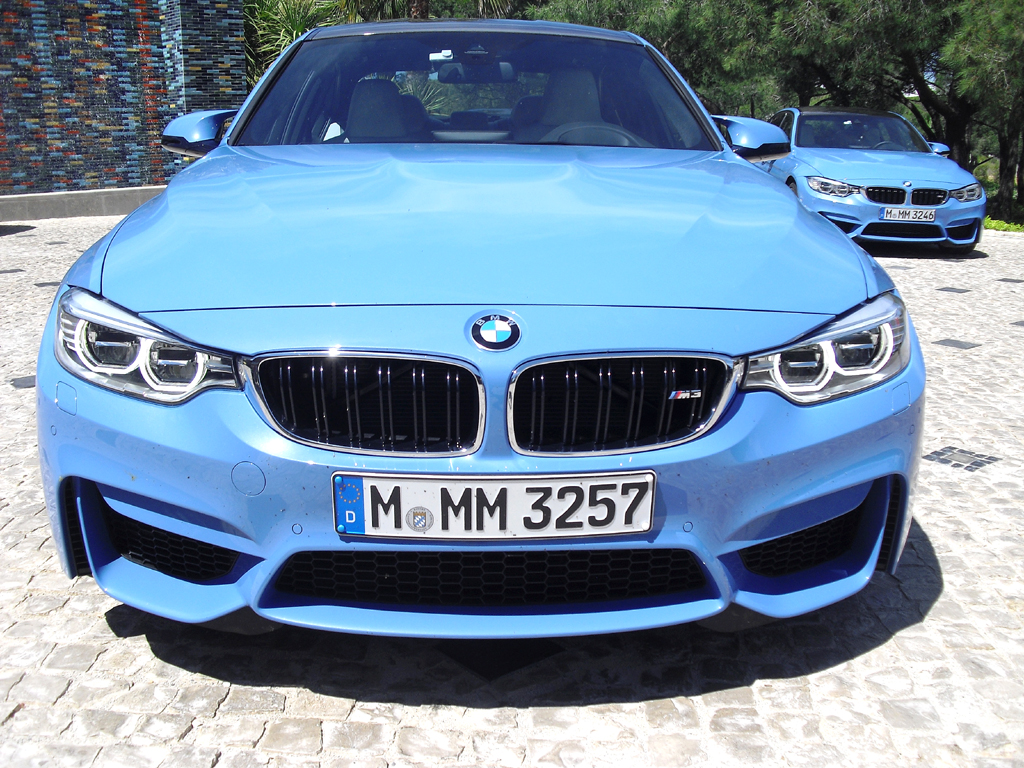 BMW M3 Limousine: Blick auf die Frontpartie. 