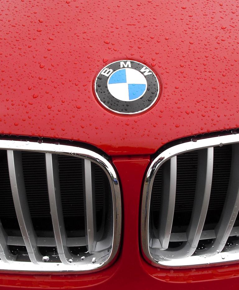BMW X4: Das Markenlogo sitzt vorn auf der Motorhaube. 