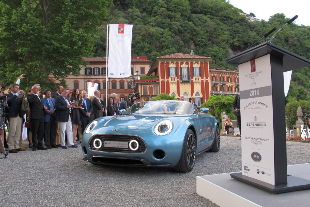 Das Concept Car Mini Superleggara Vision überzeugte das Publikum aus allen Perspektiven.