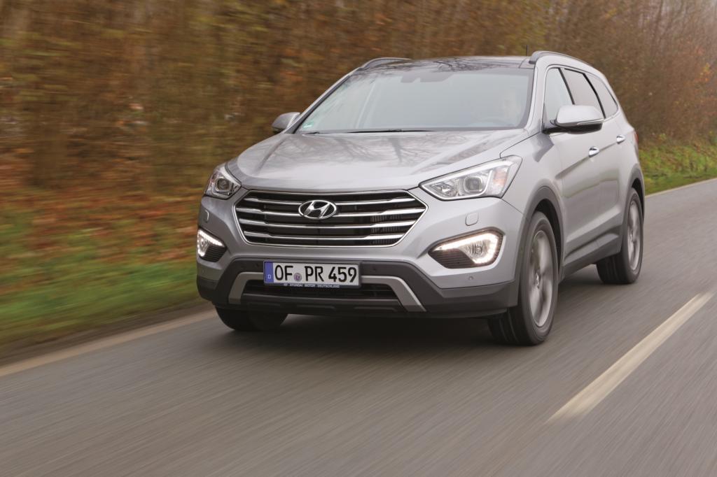 Der Hyundai Grand Santa Fe ist als Sechs- oder Siebensitzer erhältlich