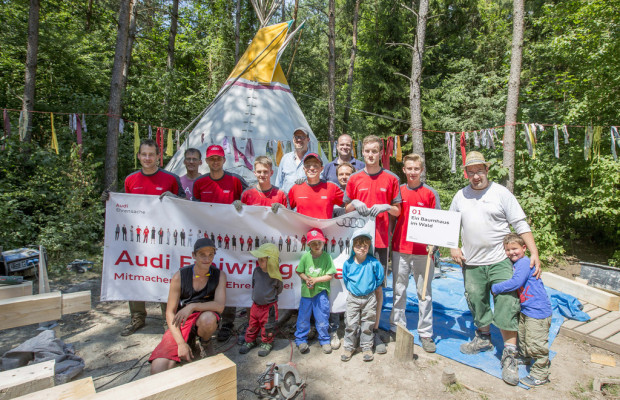 Dritter Freiwilligentag bei Audi