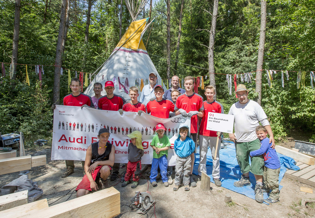 Dritter Freiwilligentag bei Audi