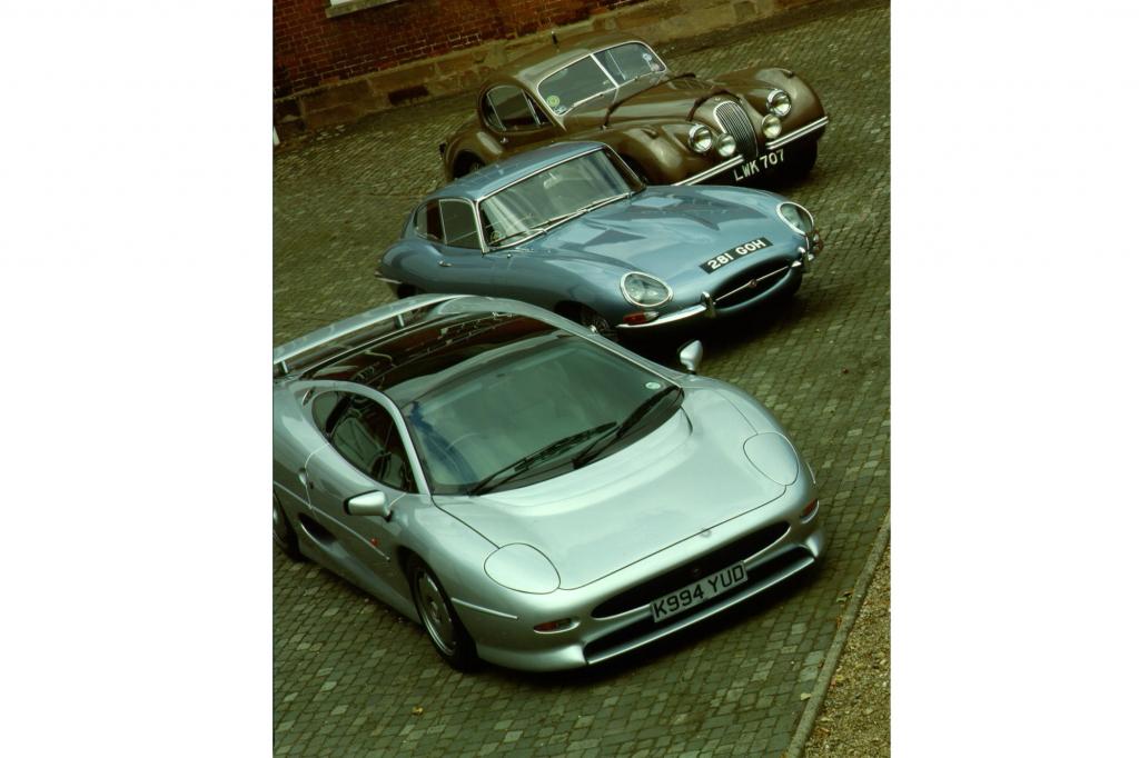 Generationentreffen: Jaguar XJ 220, Jaguar E-Type und Jaguar XK 140