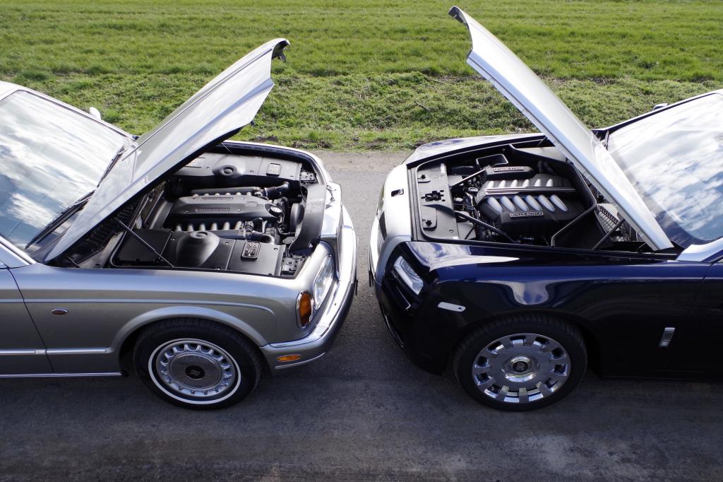 Ghost, so heißt der aktuelle Einsteiger und trägt ebenfalls einen V12 unter der wuchtigen Motorhaube. 