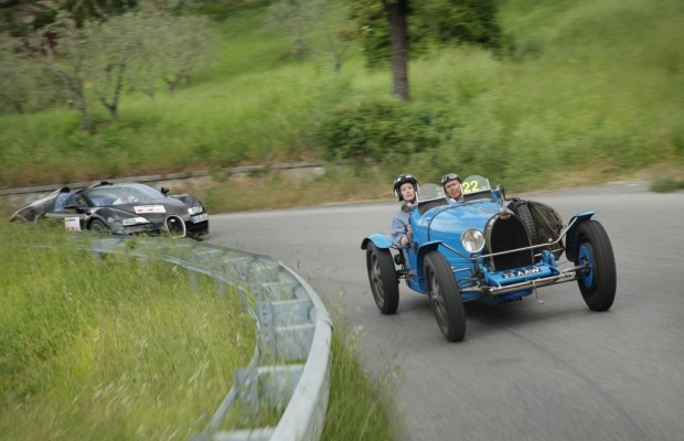 Mille Miglia im Bugatti T35 - Begeisterung in Blau
