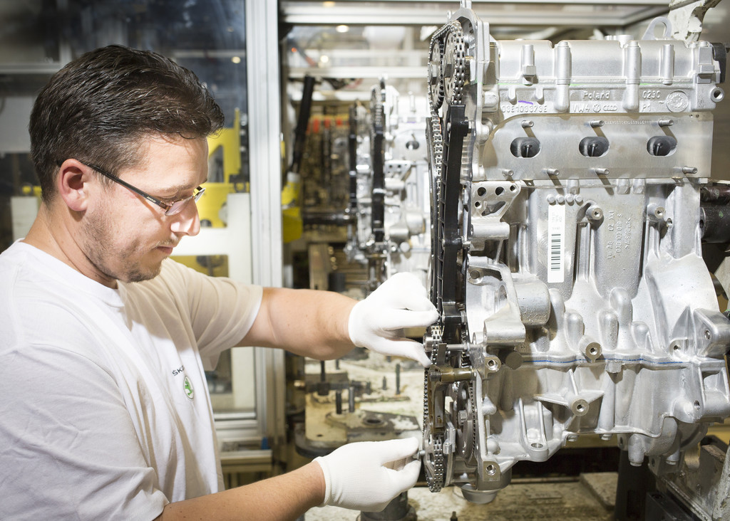 Skoda produziert dreimillionsten 1.2-HTP-Benzinmotor