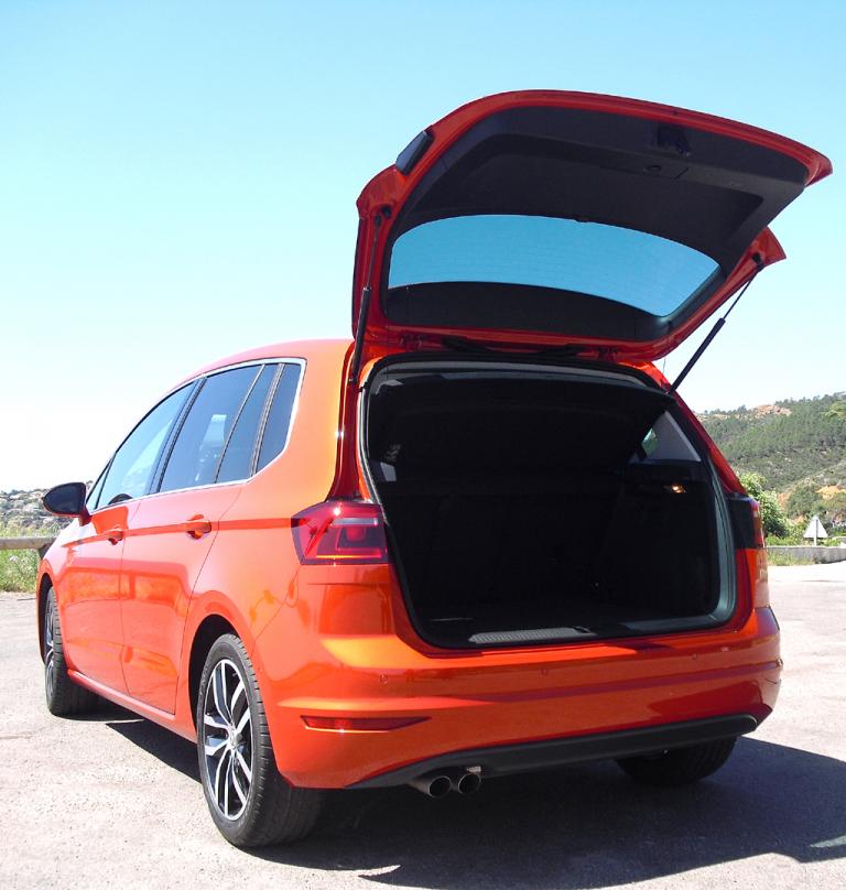VW Golf Sportsvan: Das Gepäckabteil fasst 500 bis 1520 Liter. 
