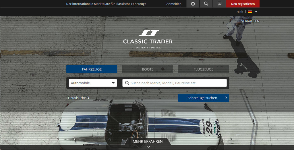 Classic Trader: Neuer Marktplatz für Oldtimer geht an den Start