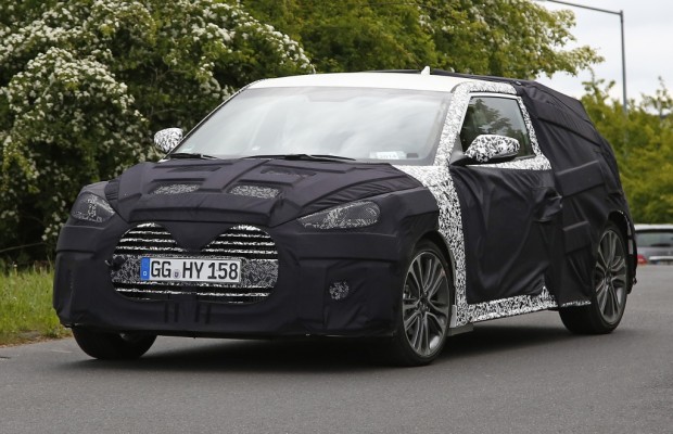 Erwischt: Erlkönig Hyundai Veloster Turbo Facelift