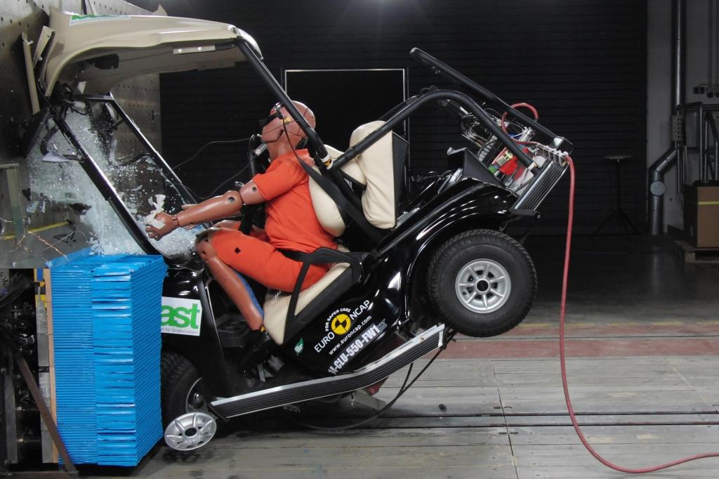 Micromobile im Crashtest - Zu klein, um sicher zu sein