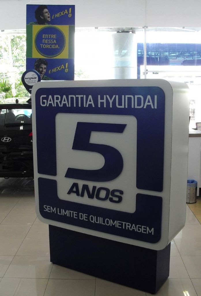 Mit fünf Jahren Garantie wirbt Hyundai auch in Brasilien. 