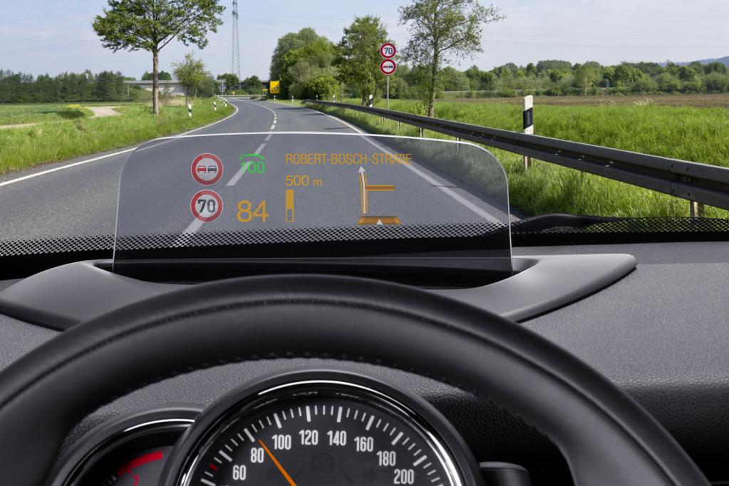 Nicht nur für Mini: neues Head-up-Display von Bosch