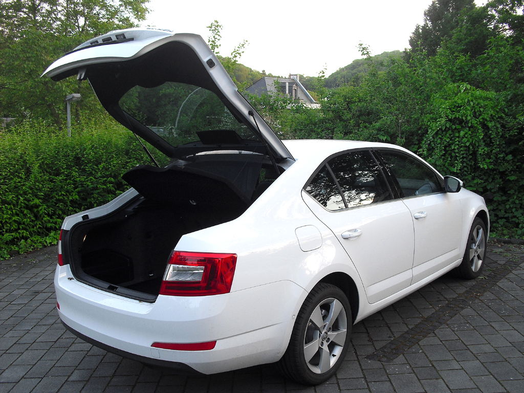 Skoda Octavia: Der große Kofferraum fasst 590 bis 1580 Liter. 