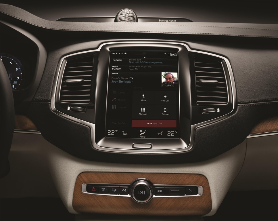 Touchscreen macht bei Volvo viele Schalter überflüssig