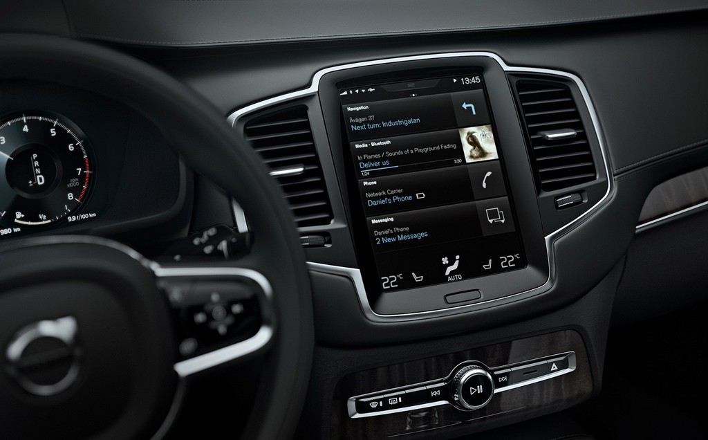 Touchscreen macht bei Volvo viele Schalter überflüssig