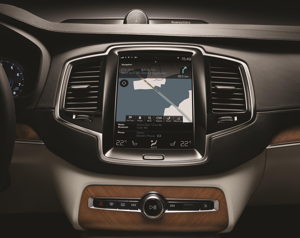 Touchscreen macht bei Volvo viele Schalter überflüssig