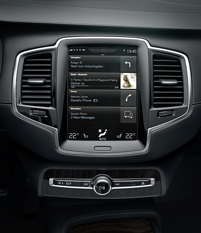 Touchscreen macht bei Volvo viele Schalter überflüssig
