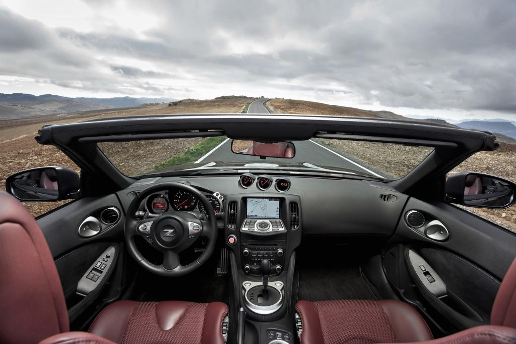 Viel hartes Plastik im Innenraum des Nissan 370Z Roadster.