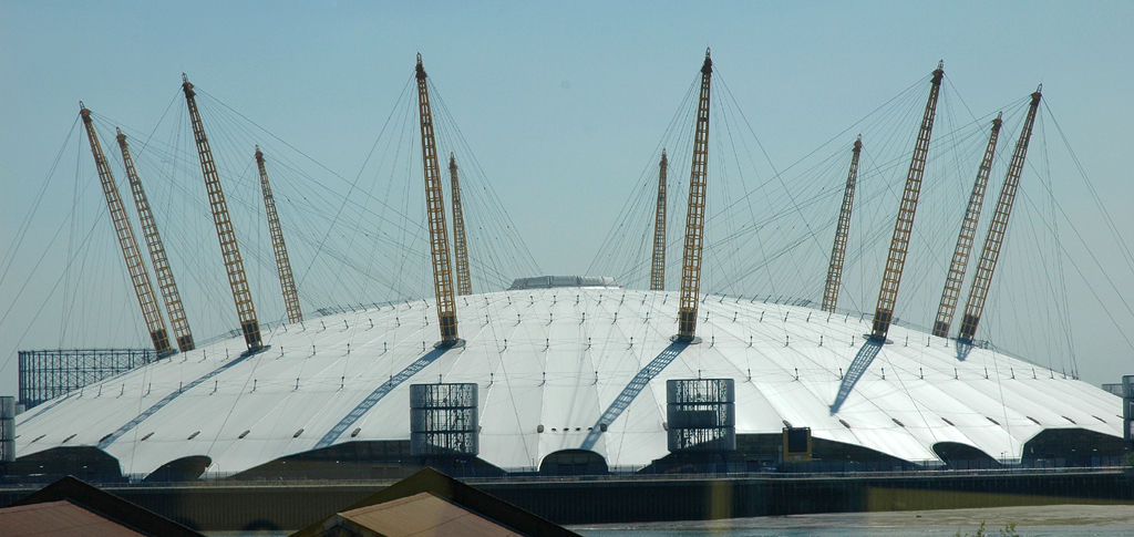 Wie ein außerirdisches Flugobjekt aus dem All: Millennium Dome. 
