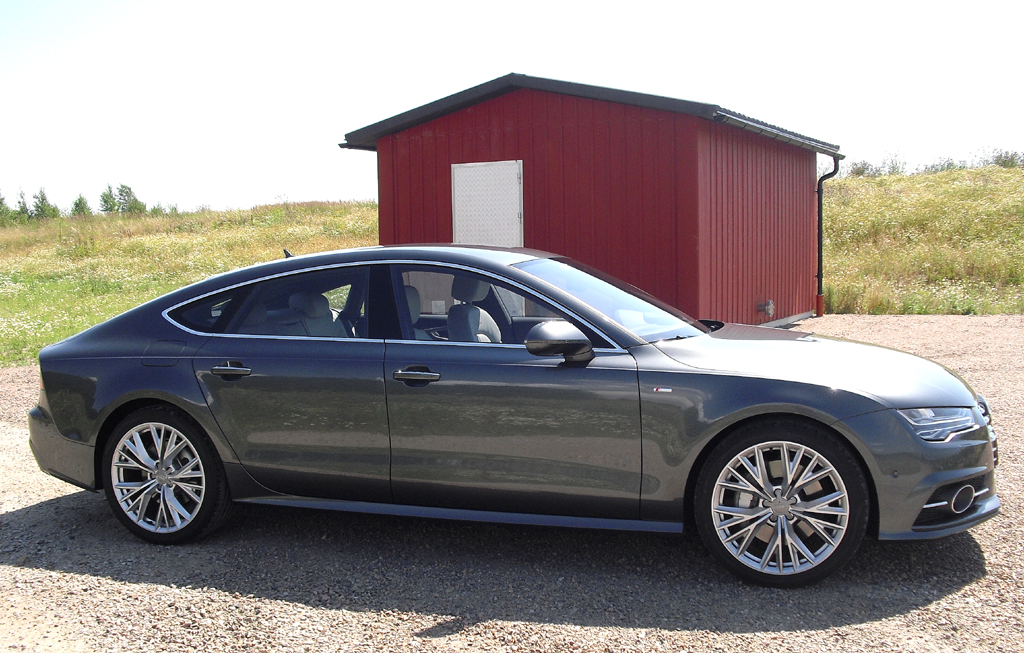 Audi A7 Sportback: So sieht das große Coupé der Ingolstädter von der Seite aus. 