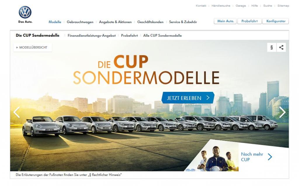 Autowerbung - Fuball-WM lsst VW-Werbeausgaben explodieren