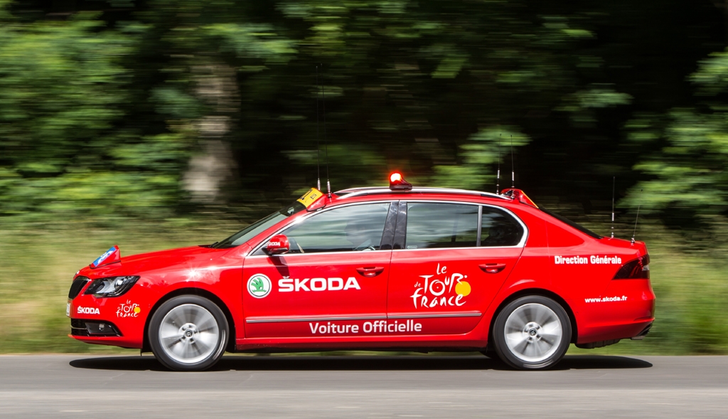 Begleiter zahlreicher Radsportevents: Skoda Rapid Spaceback