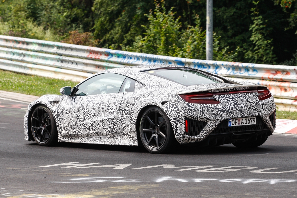 Erwischt: Erlknig Honda/Acura NSX auf dem Nrburgring nicht zu verkennen