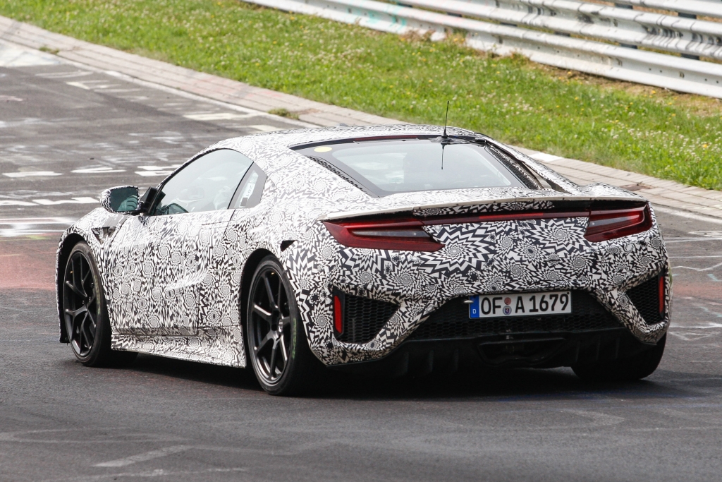 Erwischt: Erlknig Honda/Acura NSX auf dem Nrburgring nicht zu verkennen