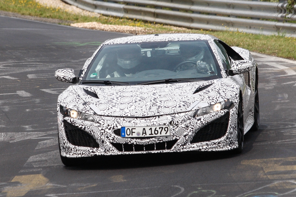 Erwischt: Erlknig Honda/Acura NSX auf dem Nrburgring nicht zu verkennen