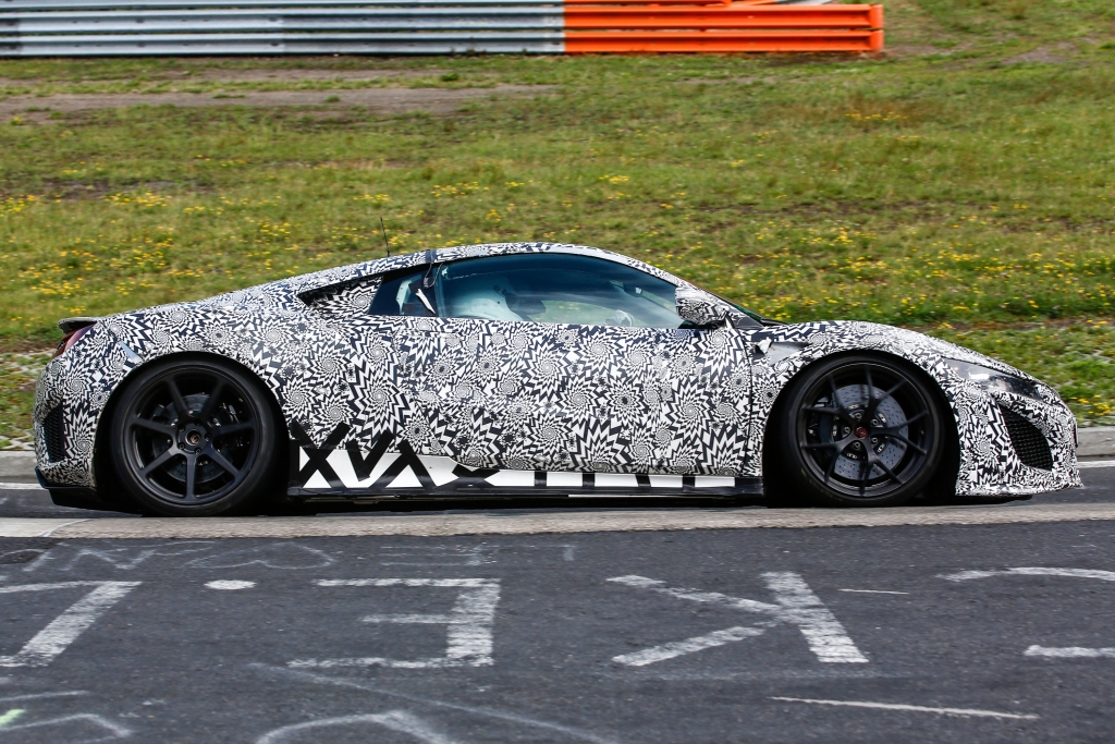 Erwischt: Erlknig Honda/Acura NSX auf dem Nrburgring nicht zu verkennen
