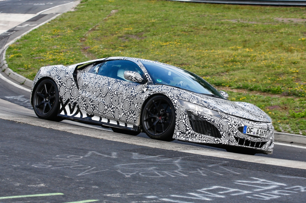 Erwischt: Erlknig Honda/Acura NSX auf dem Nrburgring nicht zu verkennen
