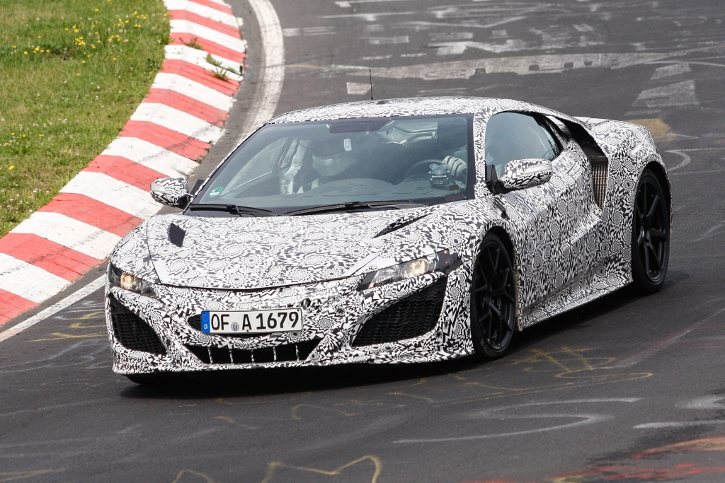 Erwischt: Erlknig Honda/Acura NSX auf dem Nrburgring nicht zu verkennen