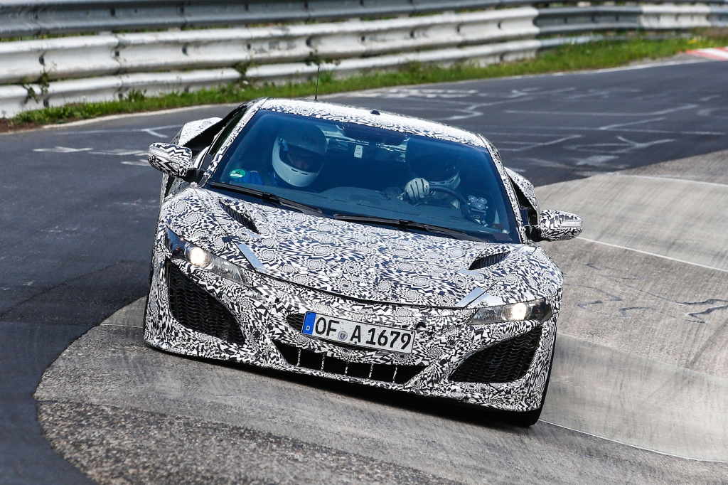 Erwischt: Erlknig Honda/Acura NSX auf dem Nrburgring nicht zu verkennen